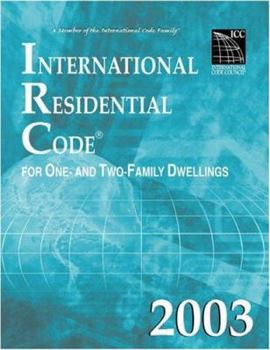 Paperback International Residential Code 2003 Book