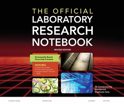 Paperback The Official Laboratory Research Notebook (50 Duplicate Sets) Book