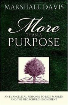 Paperback More Than a Purpose, an Evangelical Response to Rick Warren and the Megachurch Movement Book