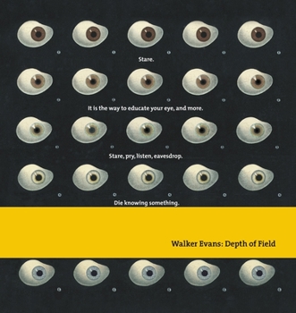 Hardcover Walker Evans: Depth of Field Book
