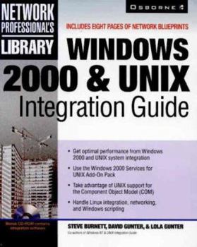 Paperback Windows 2000 and Unix Integration Guide [With CDROM] Book