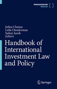 Hardcover Handbook of International Investment Law and Policy Book