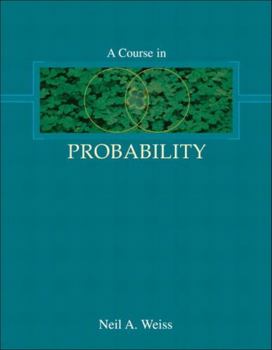 Hardcover A Course in Probability Book
