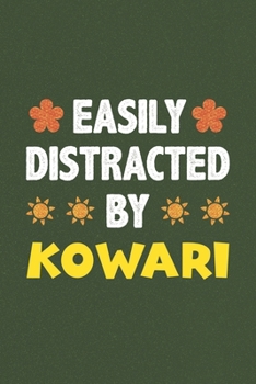 Easily Distracted By Kowari: Kowari Lovers Funny Gifts Dot Grid Journal Notebook 6x9 120 Pages