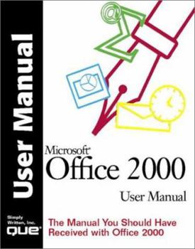 Paperback Microsoft Office 2000 User Manual Book