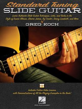 Paperback Standard Tuning Slide Guitar Book/Online Media Book