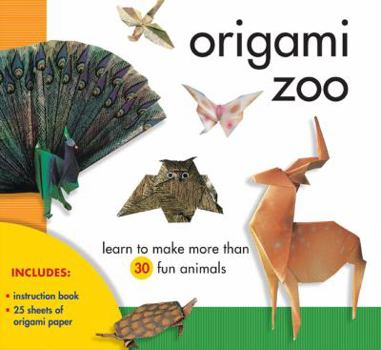 Paperback Origami Zoo: Learn to Make More Than 30 Fun Animals Book