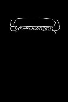 Paperback Harmonica: A5 Block gepunktet - 120 Seiten Dot Grid Notizbuch passend als für Noten oder Lieder, perfektes Geschenk für Mundharmoniker Musiker! Book