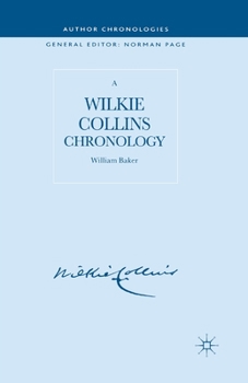 Paperback A Wilkie Collins Chronology Book