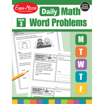 Paperback Daily Word Problems, Grade 3 Book