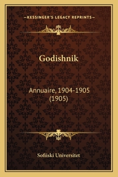 Paperback Godishnik: Annuaire, 1904-1905 (1905) [Russian] Book