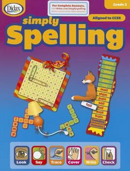 Paperback Simply Spelling, Gr 2 Book