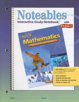 Paperback Mathematics: Applications and Concepts, Course 2, Noteables: Interactive Study Notebook with Foldables Book