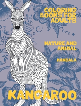 Paperback Mandala Coloring Books for Adults Nature and Animal - Kangaroo Book