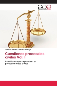 Paperback Cuestiones procesales civiles Vol. I [Spanish] Book