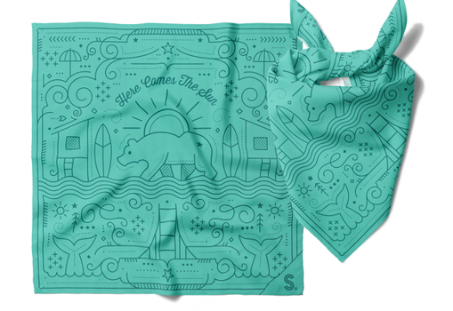 Misc. Here Comes the Sun California Bandana Book
