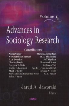 Hardcover Advances in Sociology Research Book