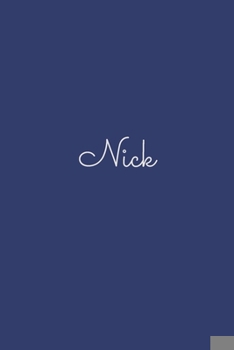 Paperback Nick: notebook with the name on the cover, elegant, discreet, official notebook for notes, dot grid notebook, Book