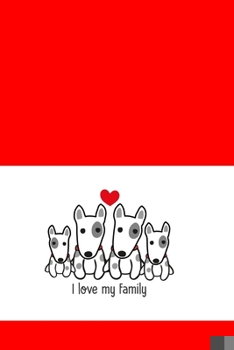 Paperback I love my family terrier red: lovely Graph Paper Notebook with 120 pages 6x9 perfect as math book, sketchbook, workbook for dog owners 120 Pages Book