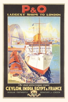Paperback Vintage Journal Ocean Liner Travel Poster Book