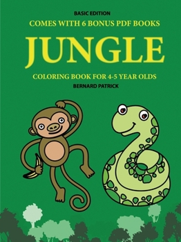 Paperback Coloring Book for 4-5 Year Olds (Jungle) Book