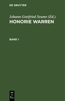 Hardcover Honorie Warren. Band 1 [German] Book