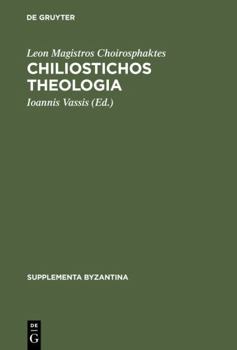 Hardcover Chiliostichos Theologia [German] Book