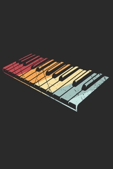 Notizbuch: Klavier Piano Notebook A5 liniert I Geschenk für Pianisten I Keyboard Instrument Tagebuch oder Journal I Vintage Retro Musiker Notizheft (German Edition)