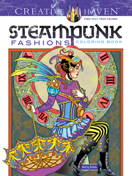 Paperback Creative Haven Steampunk Fashions Coloring Book