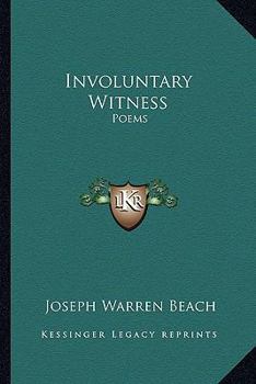 Paperback Involuntary Witness: Poems Book