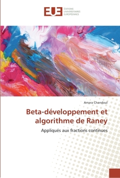 Paperback Beta-développement et algorithme de Raney [French] Book