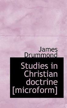 Paperback Studies in Christian Doctrine [Microform] Book