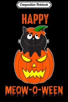 Composition Notebook: Happy Halloween Cat Gift Journal/Notebook Blank Lined Ruled 6x9 100 Pages