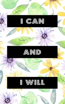 I Can And I Will: Goal Getter Journal | Inspirational Daily Planner and Motivational Journals for Women to Write In |  Mental Mastery Business Goals ... Purple & Green Vintage Abstract Pattern