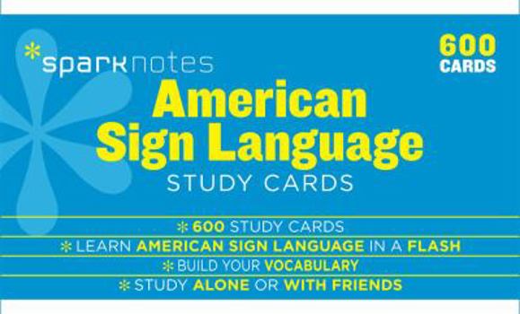 Cards American Sign Language Sparknotes Study Cards: Volume 20 Book