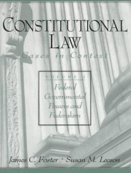 Paperback Constitutional Law: Cases in Context, Vol. I: Federal Governmental Powers and Federalism Book