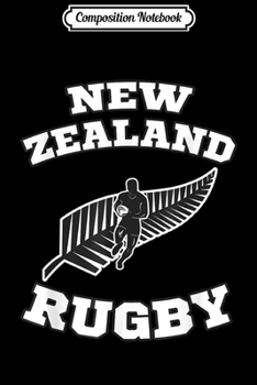 Paperback Composition Notebook: New Zealand Flag Kiwis Rugby Team ` Journal/Notebook Blank Lined Ruled 6x9 100 Pages Book