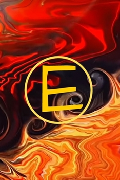 E: Monogram Initial E Notebook For Women, Girls, Men, Boys and School / wide ruled pages .