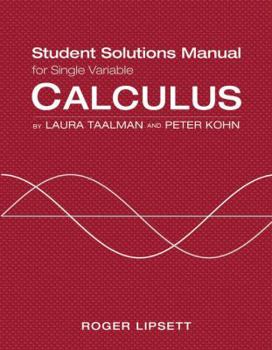 Paperback Single Variable Student Solutions Manual for Calculus Book