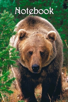 Paperback Notebook: Bear, Grizzly - Bespoke, personalised notebook. Contact us if you would like your own image, name or other text on a b Book
