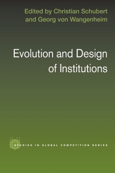 Paperback Evolution and Design of Institutions Book