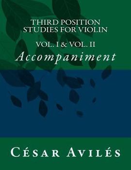 Paperback Third Position Studies for Violin: Accompaniment Book