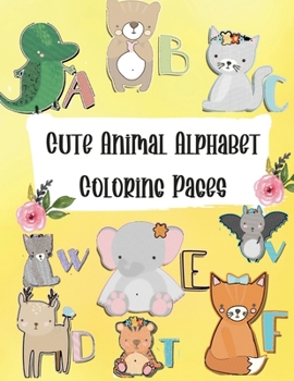 Paperback Cute Animal Alphabet Coloring Pages Book