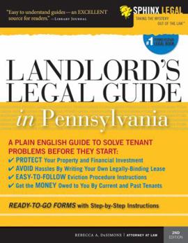 Paperback Landlord's Legal Guide in Pennsylvania Book