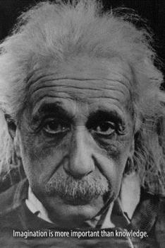 Imagination is more important than knowledge: Albert Einstein Blank Lined 120 Page Journal / Notebook / Diary for Writing Creative Ideas