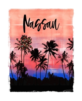Nassau: Bahamas Caribbean Christmas Notebook With Lined Wide Ruled Paper For Taking Notes. Stylish Tropical Travel Journal Diary 5 x 8 Inch Soft Cover. For Home, Work Or School.