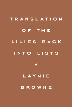 Hardcover Translation of the Lilies Back Into Lists Book