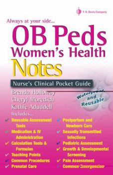 Spiral-bound OB/Peds Women's Health Notes Book