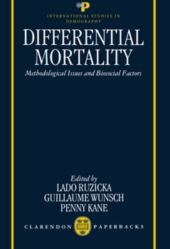 Paperback Differential Mortality: Methodological Issues and Biosocial Factors Book