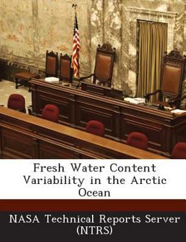 Paperback Fresh Water Content Variability in the Arctic Ocean Book